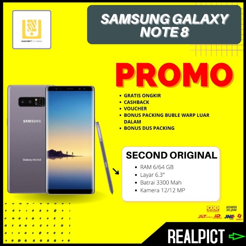 Samsung Galaxy Note 8 6/64 Dual Sim Original SEIN Spen (SECOND)