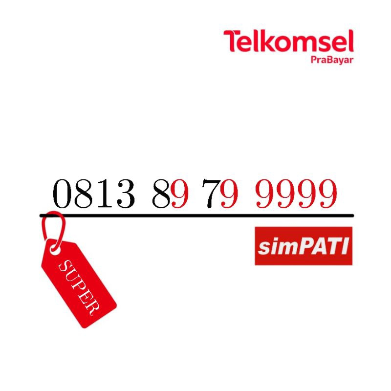 nomor cantik telkomsel prabayar simpati panca 99999