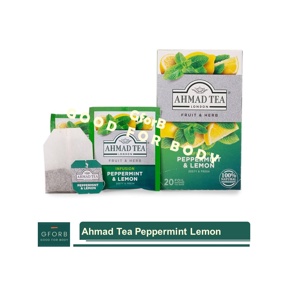 

SACHET Ahmad Tea Peppermint Lemon Fruit Herbs Green Tea London Teh Hijau Diet Sehat Buah