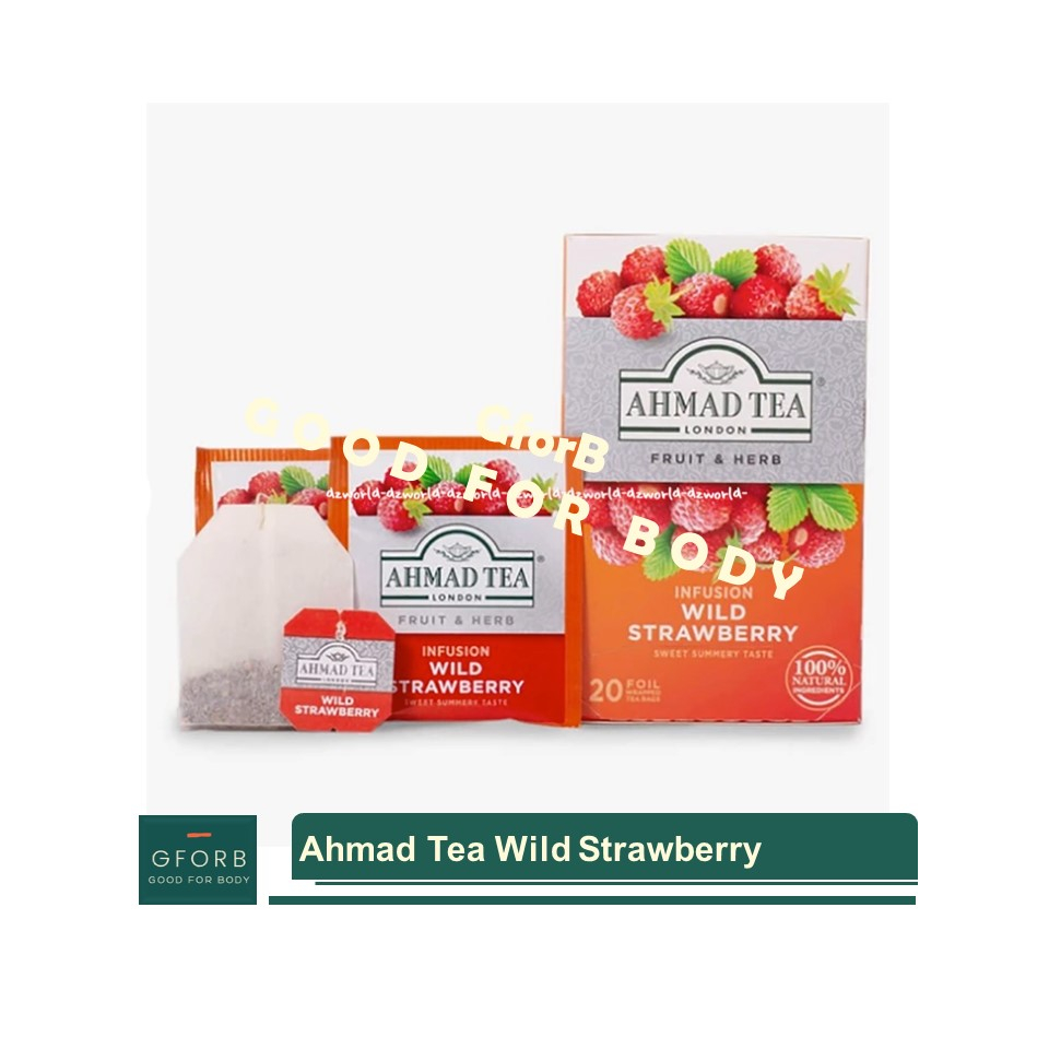 

SACHET Ahmad Tea Wild Strawberry Green Tea London Teh Hijau Diet Sehat Buah