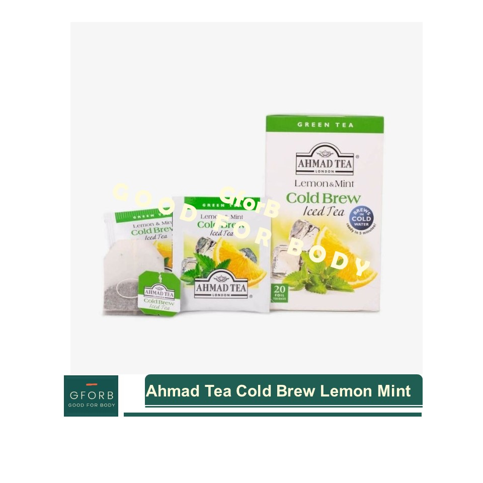 

SACHET Ahmad Tea Cold Brew Lemon Mint Green Tea London Teh Hijau Diet Sehat