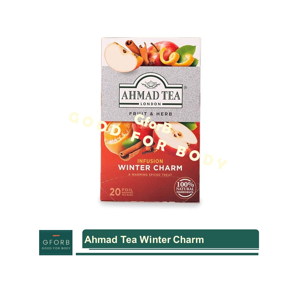 

SACHET Ahmad Tea Winter Charm Fruit Herbs Green Tea London Teh Hijau Diet Sehat Buah