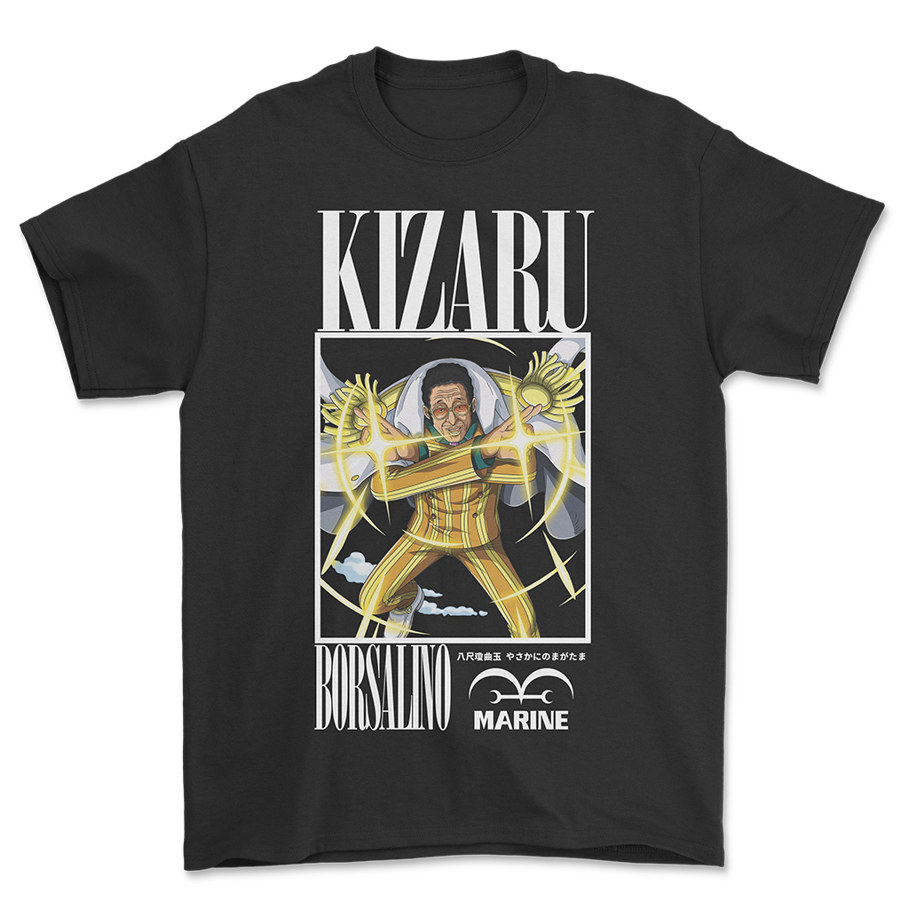 Kaos Anime Admiral Kizaru Borsalino - T Shirt Anime One Piece