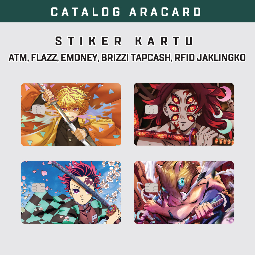 

Stiker Sticker Kartu Atm Garskin Skin Card Atm - DEMON SLAYER SPESIAL HOLOGRAM + Laminating Glosy Stiker Kartu Atm BCA Mandiri Bri Bni Debit Credit Emoney, Flazz, E-toll, Tap-cash, Brizzi, RFID, Jaklingko dll