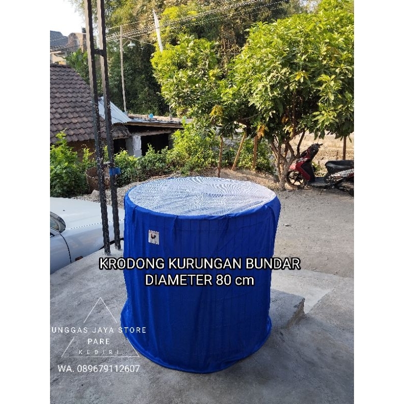 KRODONG KLAMBU KURUNGAN SONGKOK AYAM GALVANIS BUNDAR BULAT DIAMETER 80 cm