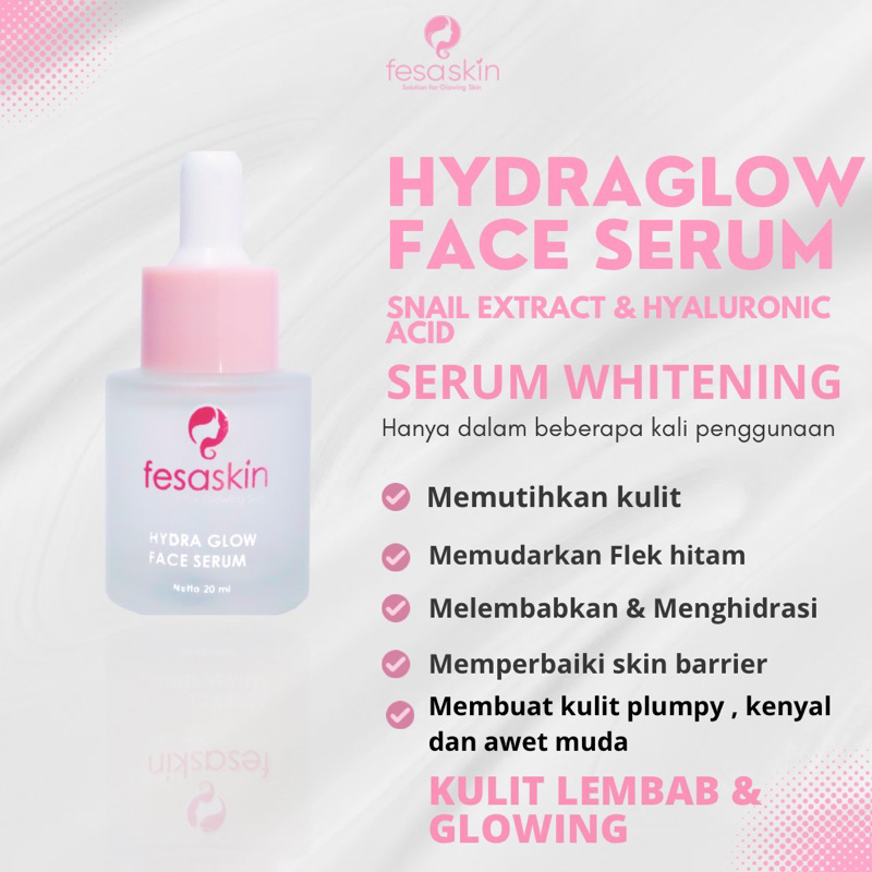 FESASKIN HYDRA GLOW SERUM  20ml | SERUM FLEK HITAM SERUM GLOWING SERUM WHITENING SKIN BARRIER