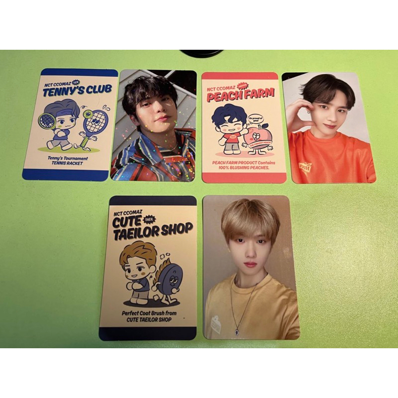 TRADING CARD TC NCT CCOMAZ ORANGE SET PHOTOCARD JISUNG KUN JAEHYUN
