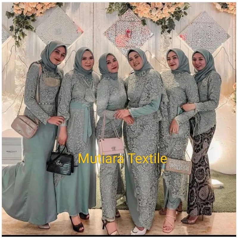 Paket Seragam Bridesmaid (Kain Tile Brokat), Seragam wisuda, Nikahan, dress dll