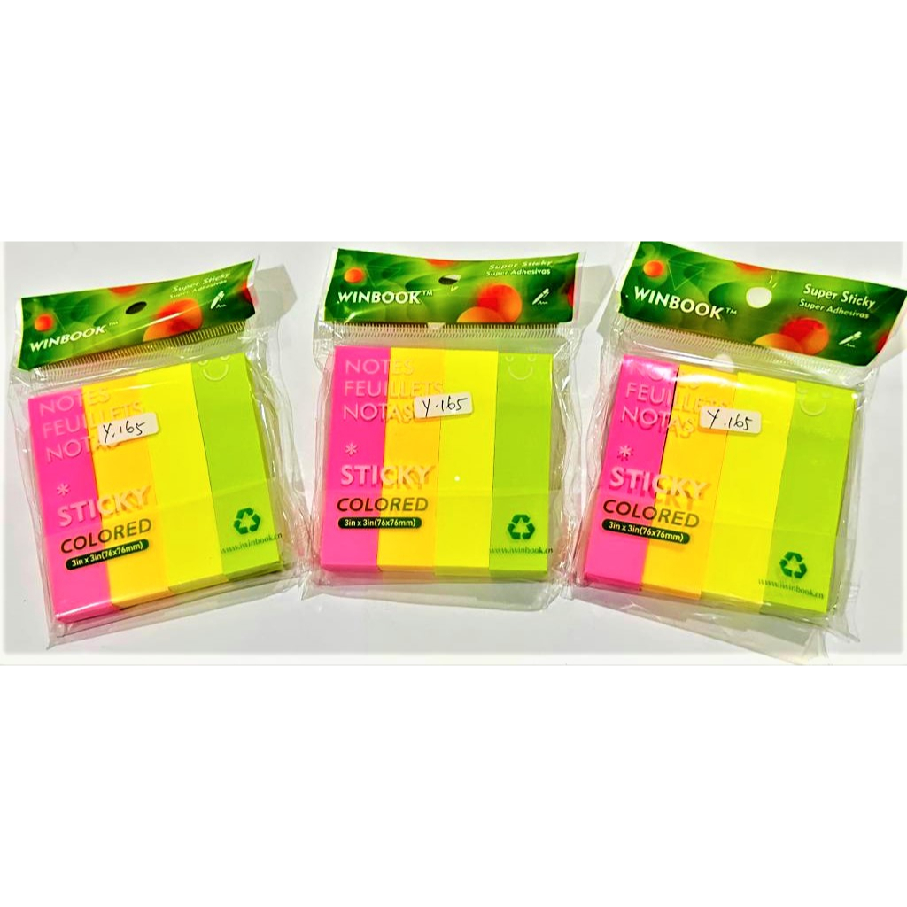 

Sticky Notes Memo Tempel Page Marker Index Penanda 4 warna 76x76 mm