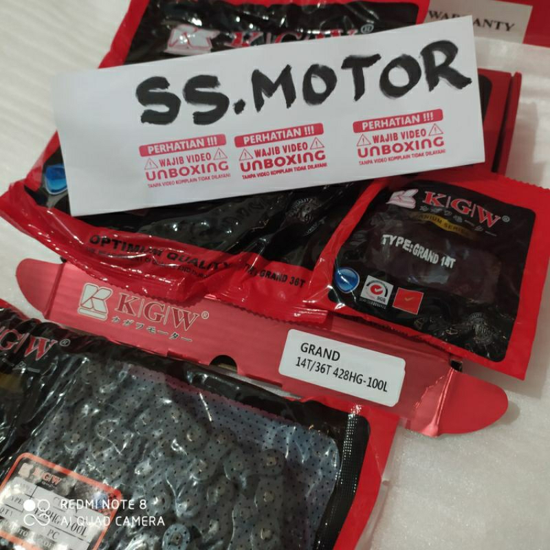 Gear Set Gear Paket Grand Legenda Kgw