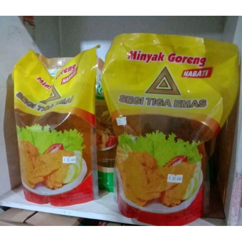 

kardus free Minyak Goreng segitiga Emas 2 L