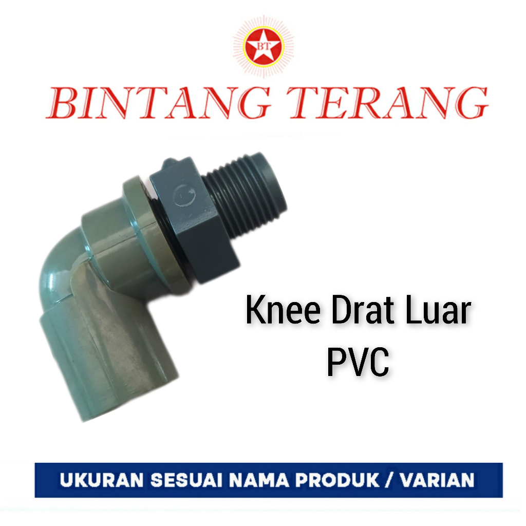elbow drat luar 1/2" / Keni Drat Luar / Valve Elbow 1/2" / Knee Drat Luar / Knie Drat