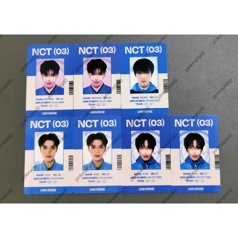 Photocard Photo Card PC Trading Card TC ID Card Universe Taeyong Taeil Jisung Yuta