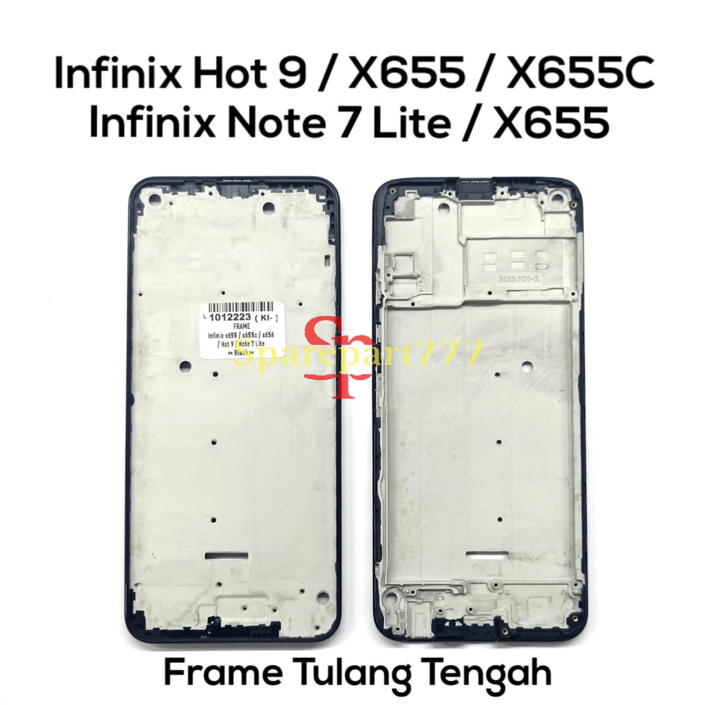 Frame Bezzel Tulang Tengah Infinix Hot 9 / X655 / X655C / Infinix Note 7 Lite / x655 -  Bejel Bezel 