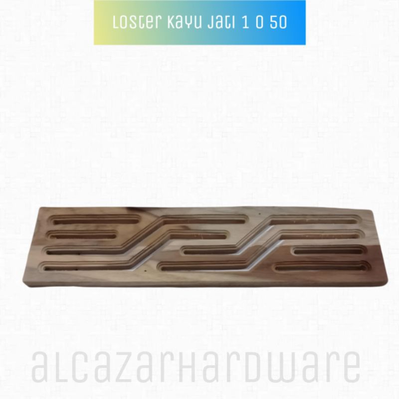 dekorasi ukir ornamen tempel 10 x 50 loster minimalis kayu jati