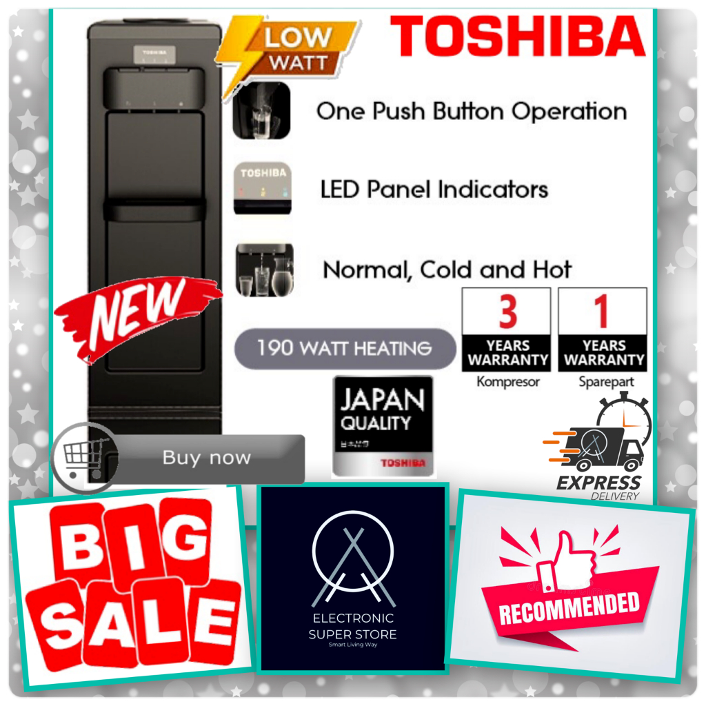 Toshiba RWF-W1917TN(K) Dispenser Air Galon Atas Hitam