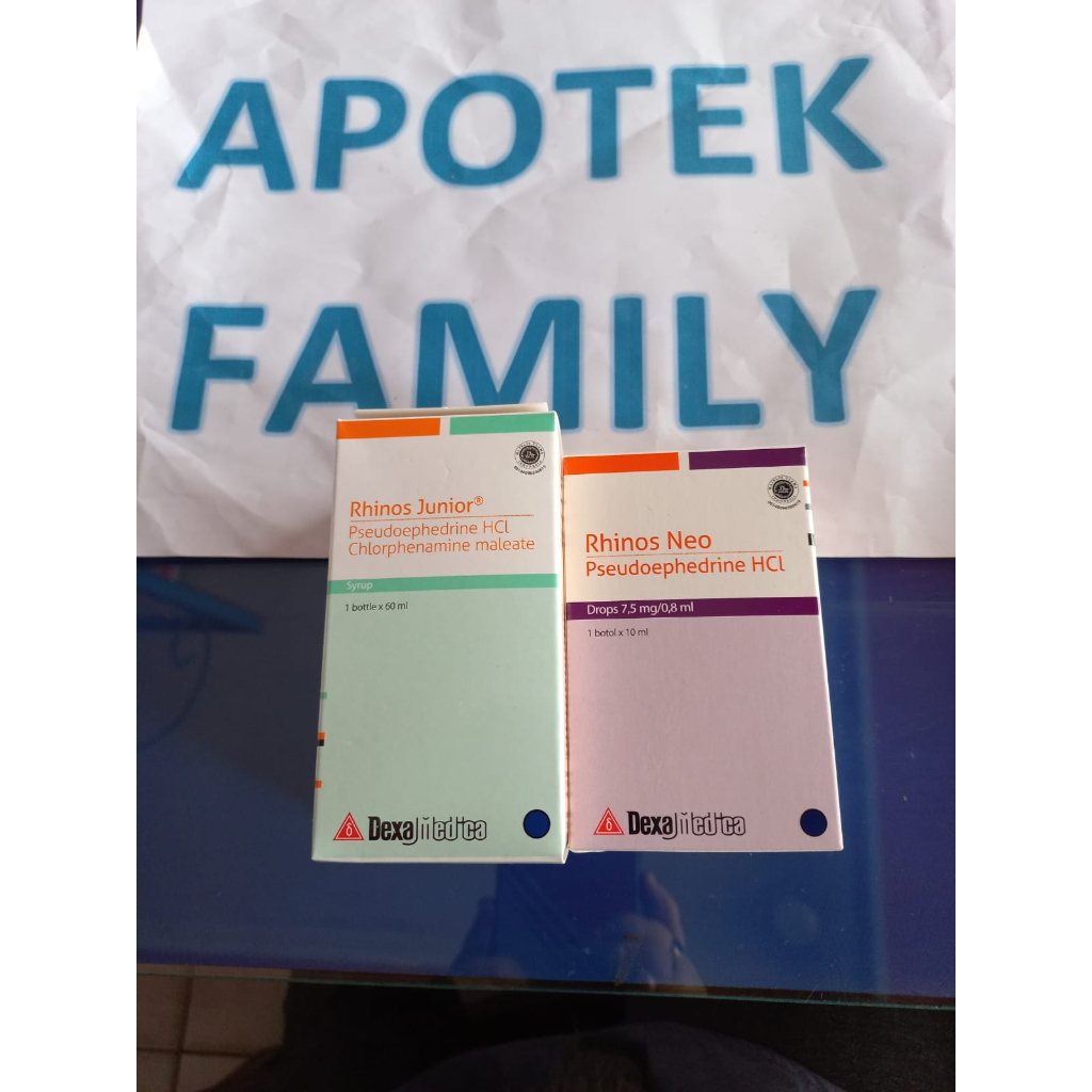 RHINOS NEO DROP DAN RHINOS JUNIOR SIRUP OBAT PILEK