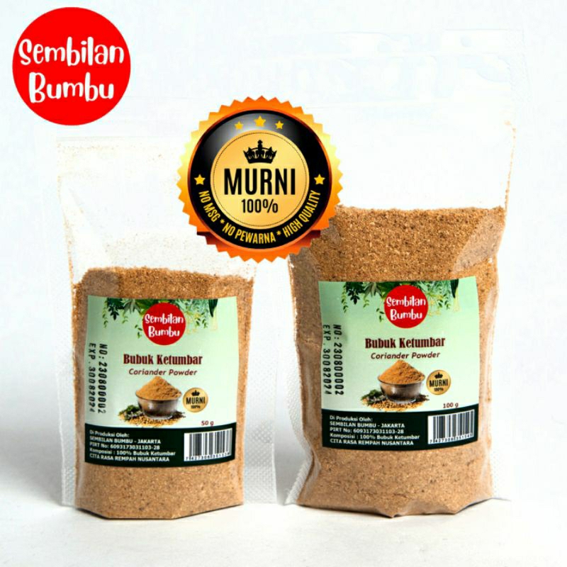 

Ketumbar Bubuk / Coriander Powder Pouch Sembilan Bumbu
