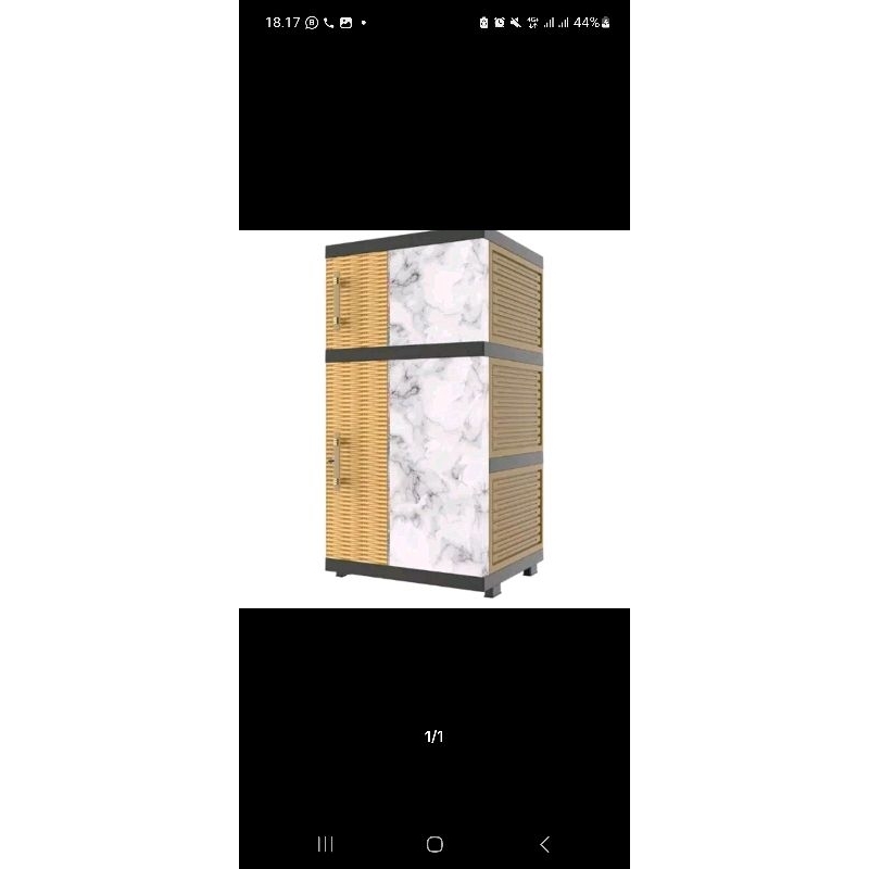 Lemari naiba 2 pintu 3 susun