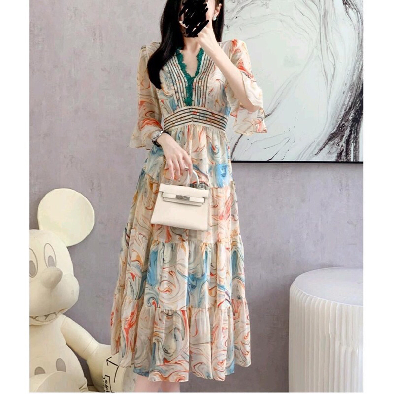 CF - Leanie Tiered Midi Dress 124