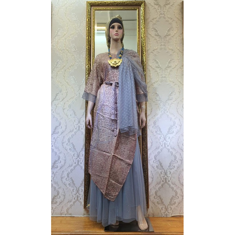 Setrok tutu / atasan / rok tutu / pesta / kombinasi tile dot dan polos