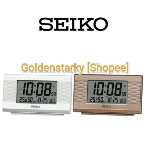 Jam Meja/ Weker Digital Seiko QHL094 - Dual Alarm