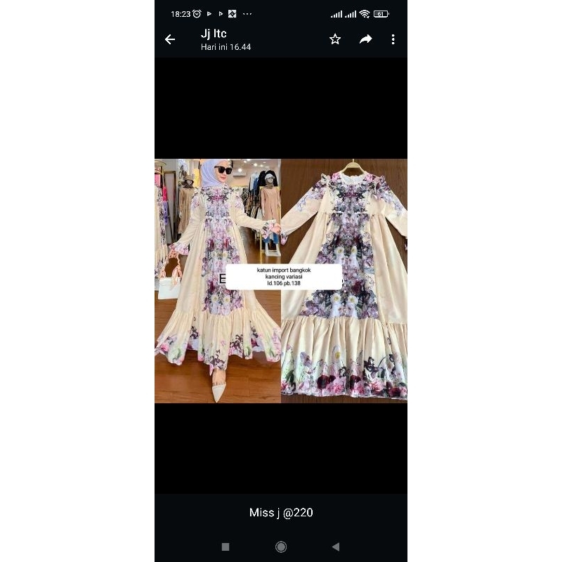 miss j // dress gamis // gamis mewah