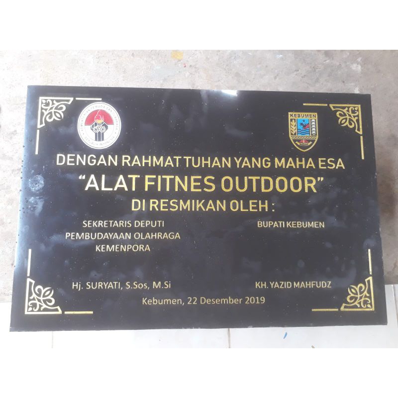 PRASASTI PERESMIAN GEDUNG