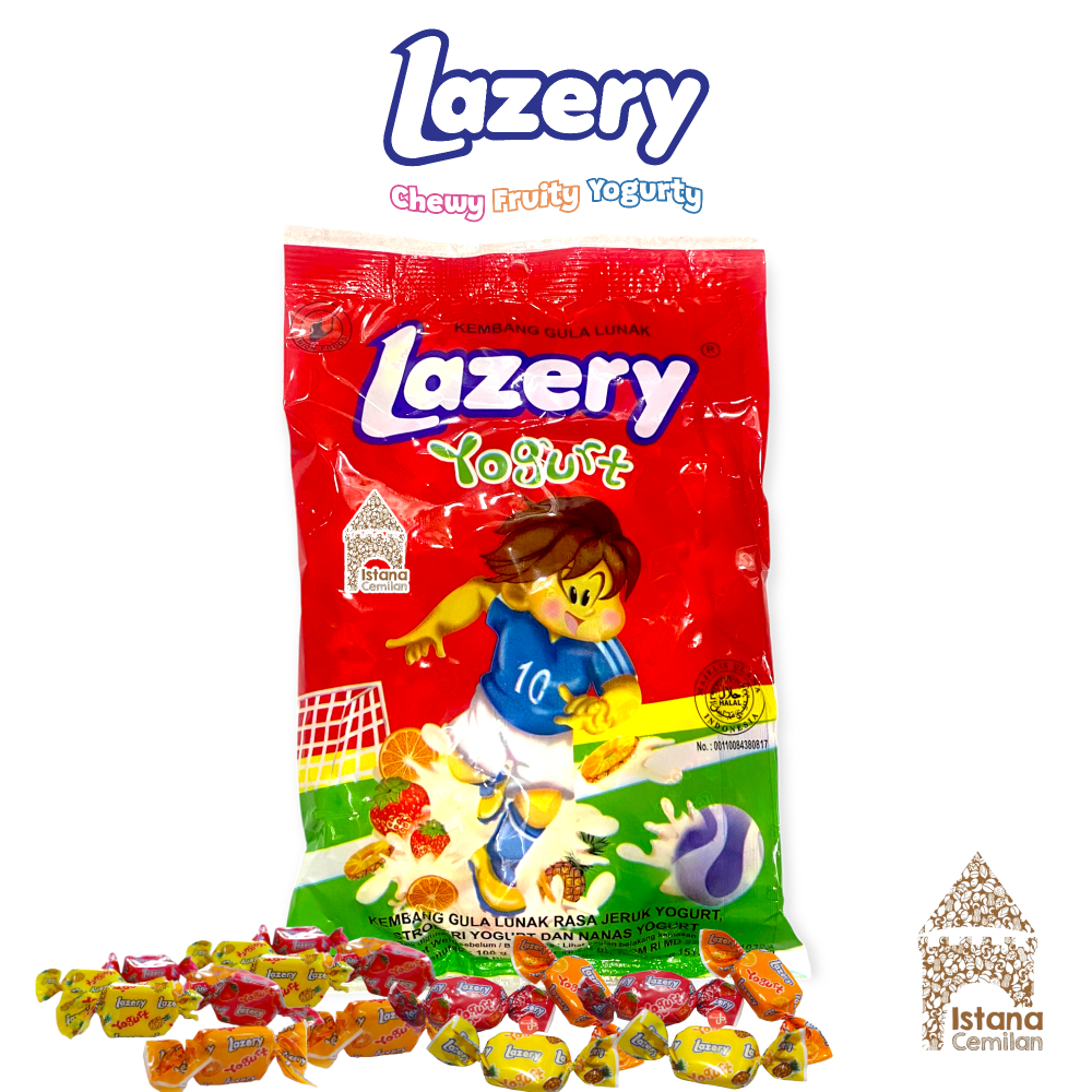 

LAZERY Permen Yogurt Pack 100 Gram (isi 40 pcs) Imlek Istana Cemilan