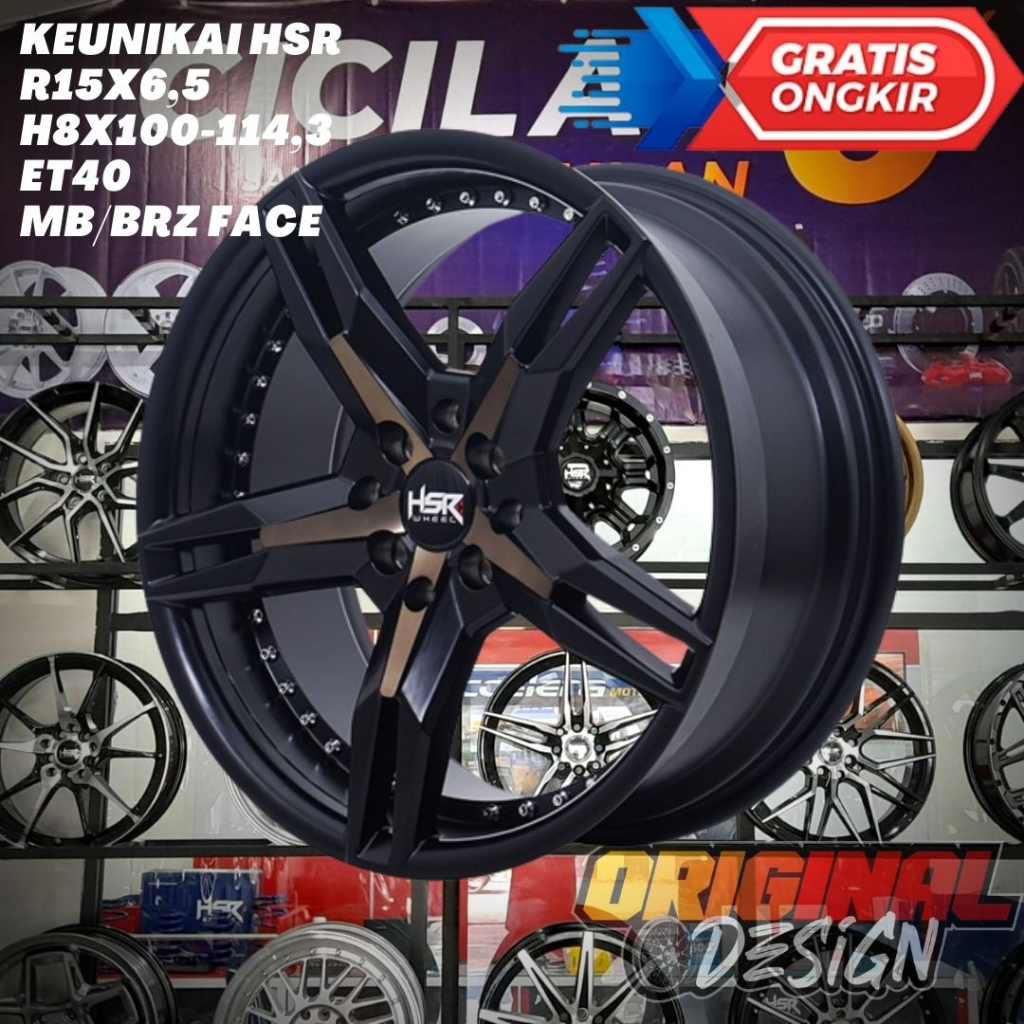 Velg Mobil Ring 15 R15 HSR KENIKAI Untuk Agya , Ayla , Sigra , Calya
