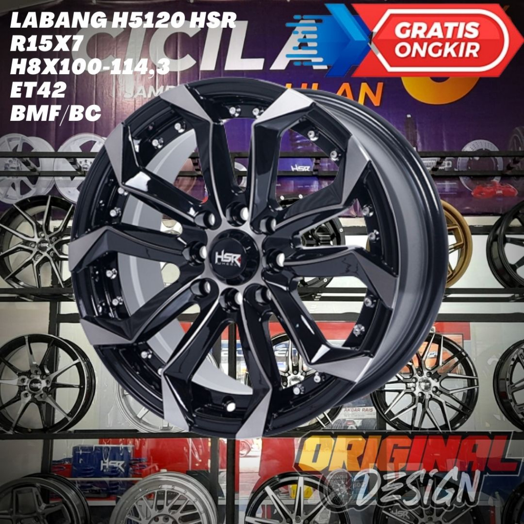 Velg Mobil Ring 15 HSR LABANG R15 Untuk Brio , Jazz , Mobilio , Freed