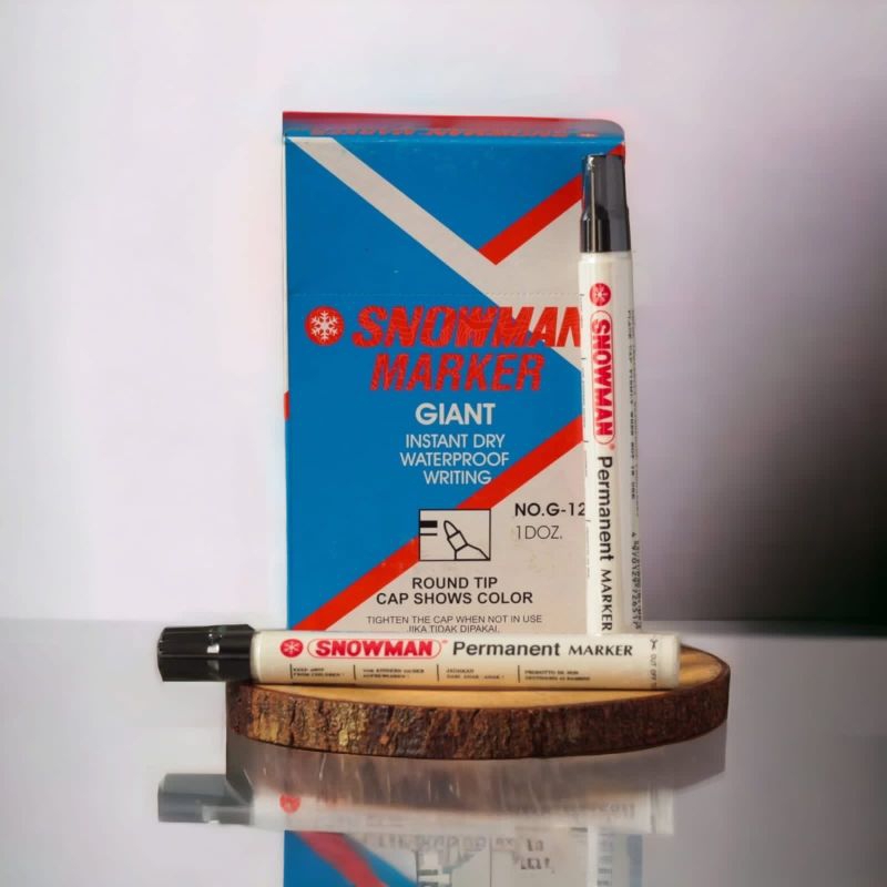 

Spidol Permanent Snowman Marker G-12 (HITAM)