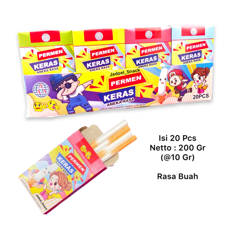 

GROSIR - Permen Stik Fruity 20 X 10 Gr Rasa Buah by Jadoel_Snack
