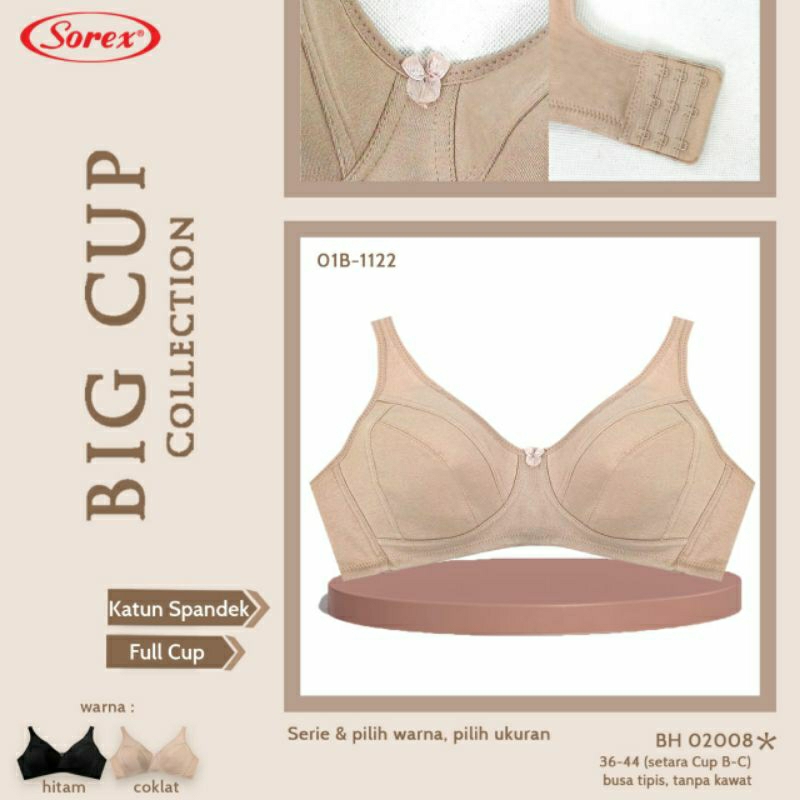BH/BRA WANITA SOREX 02008 BASIS BIG CUP C BESAR