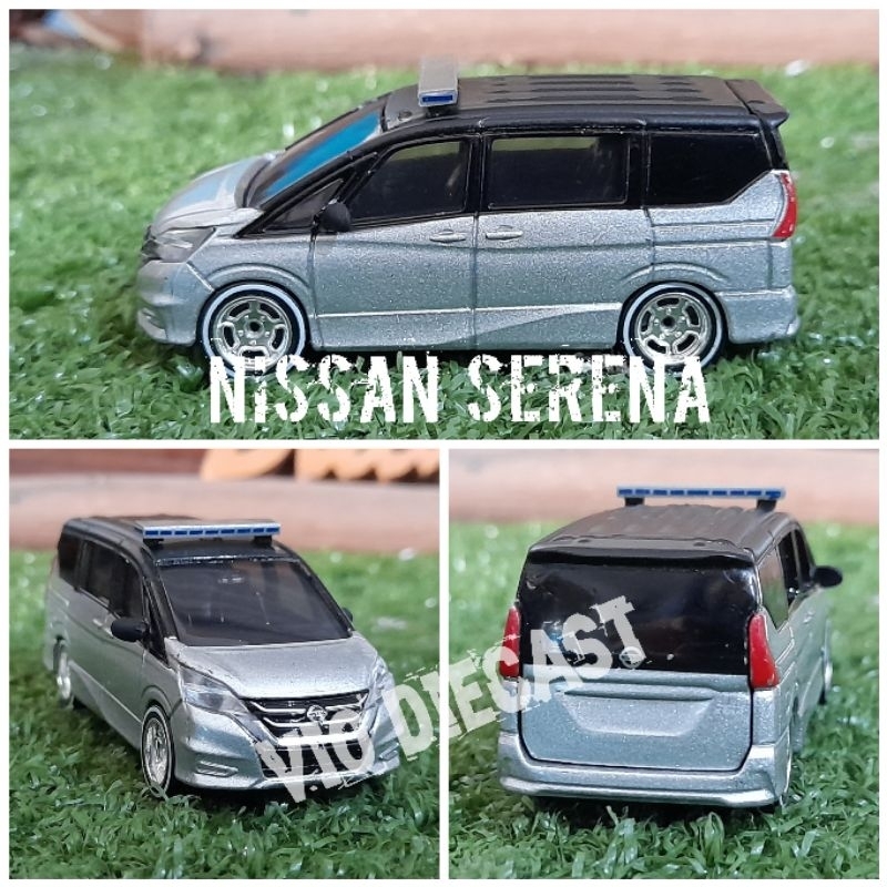 Diecast Miniatur Nissan Serena C27 skala 1:64