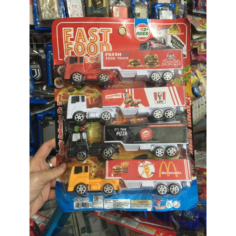 mobil mainan truk fastfood delivery