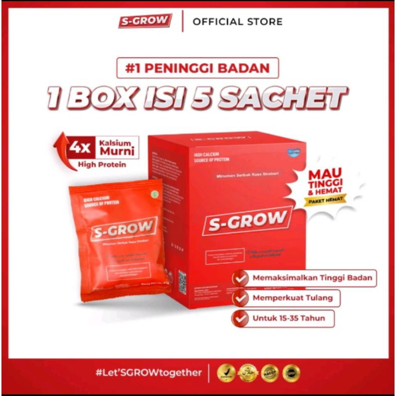 S-GROW Susu Peninggi Badan Terbaik Original