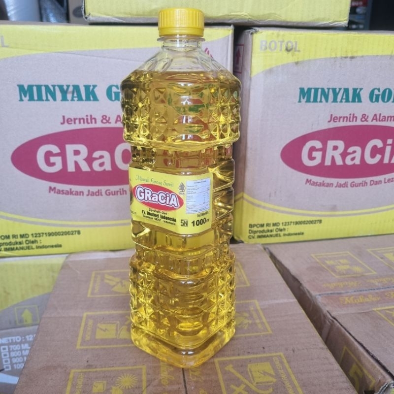 Promo Minyak Goreng 1 Liter GRACIA Minyak Goreng Kemasan Botol 1L