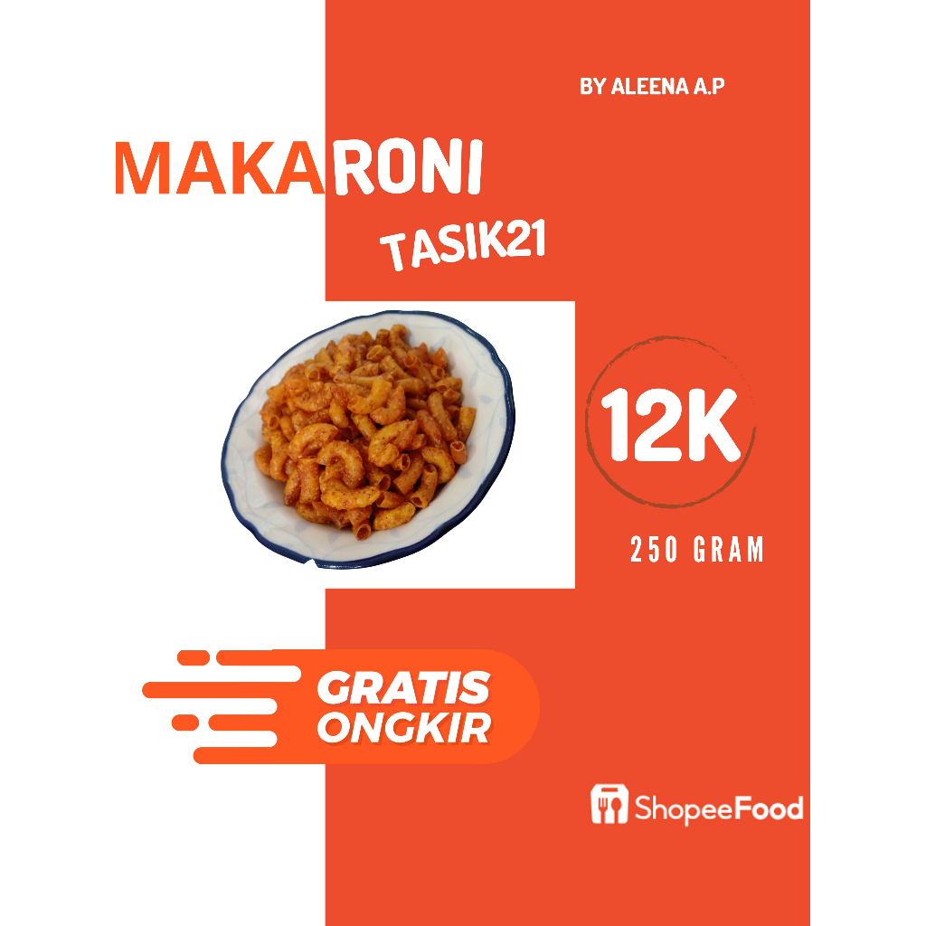 

(TERMURAH) 250 gr MAKARONI KHAS TASIKMALAYA KRIUK RENYAH