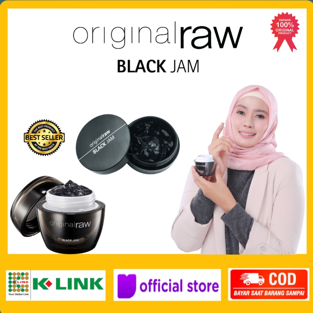 BLACK JAM RAW ORIGINAL CREAM PELEMBAB WAJAH KOREA ASLI