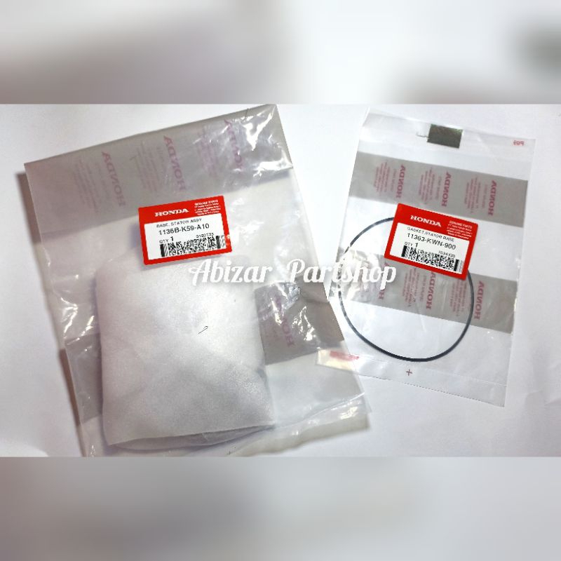 1136BK59A10 11363KWN900 / set tutup separator magnet vario 125 / tutup pompa oli vario 125 150 / dud
