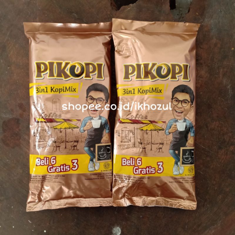 

Kopi Pikopi 3in1 KopiMix Isi 9 Sachet @20 Gram