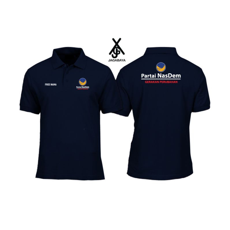 baju polo partai Nasdem baju partai Nasdem