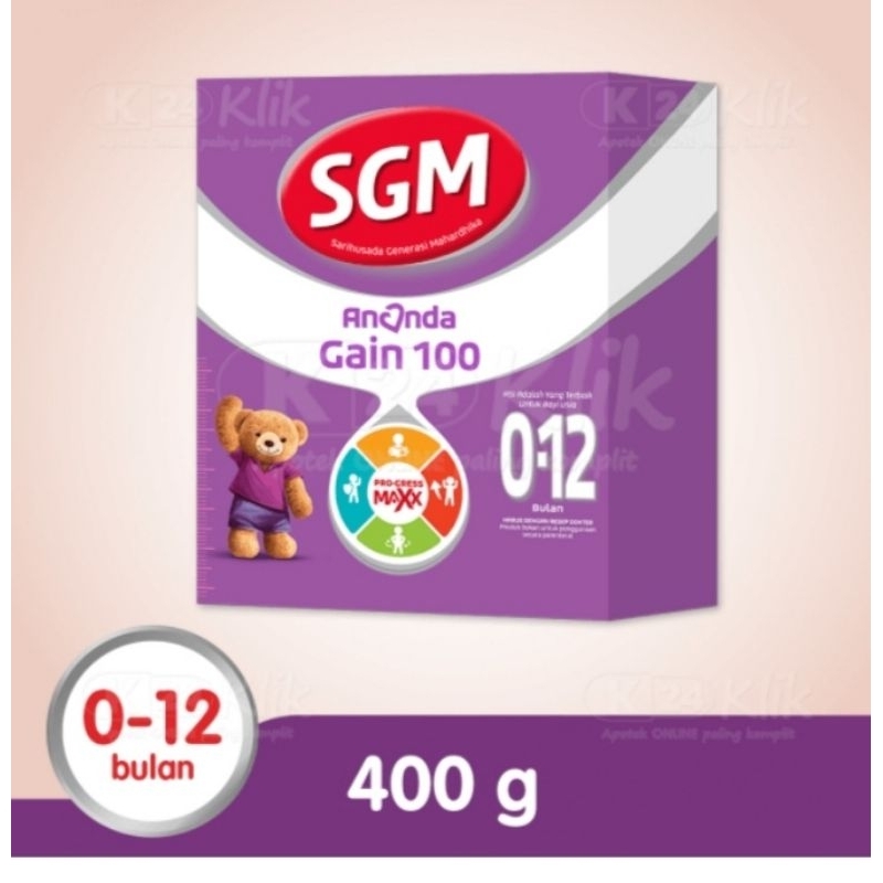 SGM ANANDA GAIN 100 USIA 0-12 BLN 400 GRAM