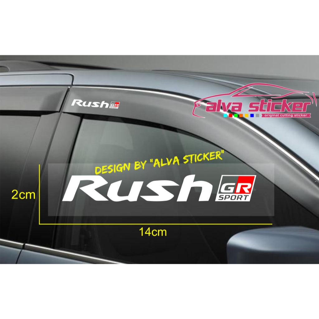 GR sport sticker gr sport stiker cover talang air mobil toyota rush gr sport 2 buah sepasang