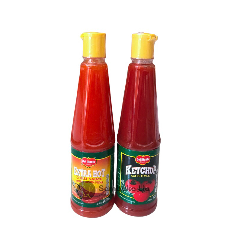 

DELMONTE Saus Extra Hot Chilli 265 mL / Del Monte Saus Tomat 265 mL