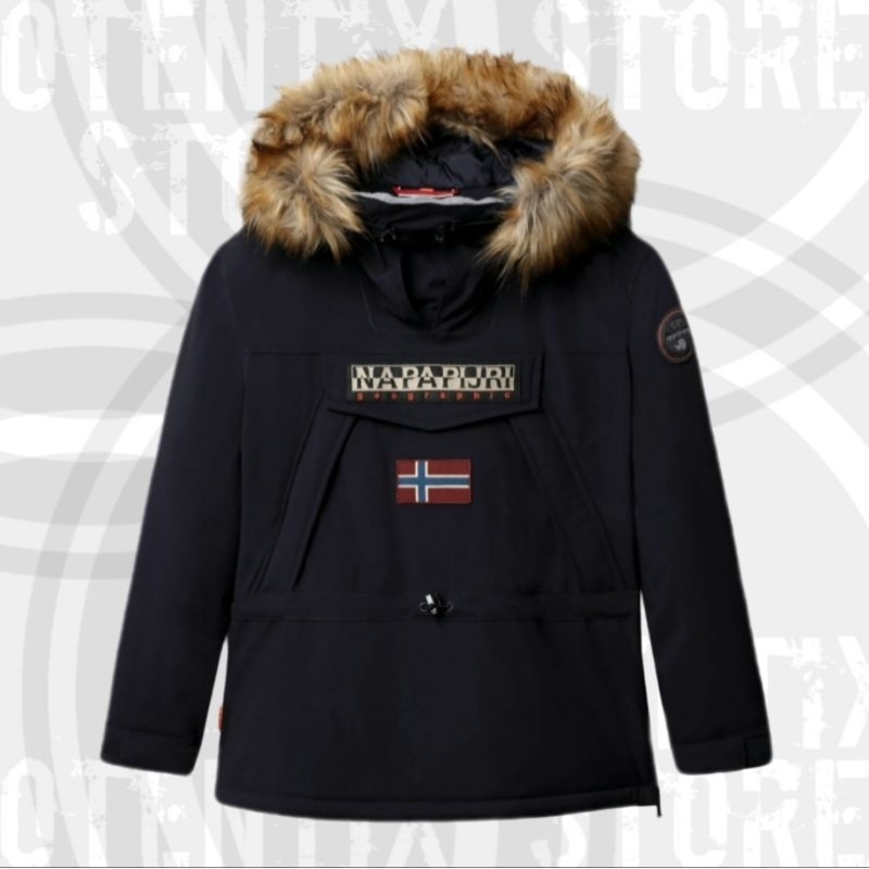 Napapijri Skidoo 3Ef Hooded Anorak Jacket - Dark Blue