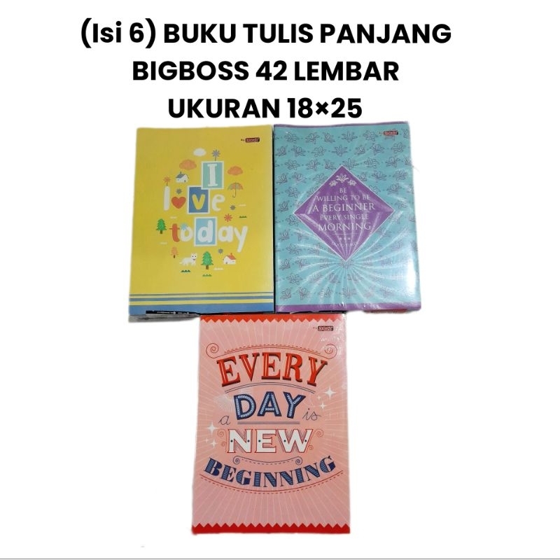 

(Isi 6) Buku Panjang BIG BOSS 42 Lembar