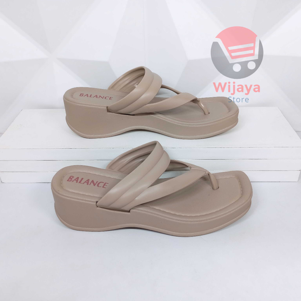 Sandal Wedges Jepit BALANCE 2226 Wanita Sendal Import Cewek Perempuan