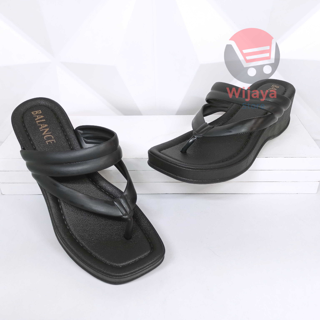 Sandal Wedges Jepit BALANCE 2226 Wanita Sendal Import Cewek Perempuan